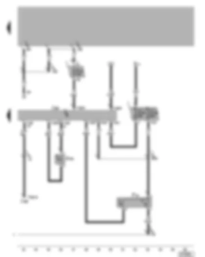 Wiring Diagram  VW NEW BEETLE 2001 - Radiator fan control unit - radiator fan thermo-switch