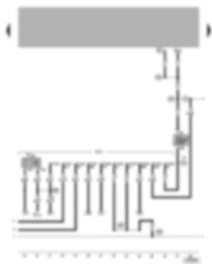 Wiring Diagram  VW NEW BEETLE 2002 - Trailer socket - rear fog light switch-off