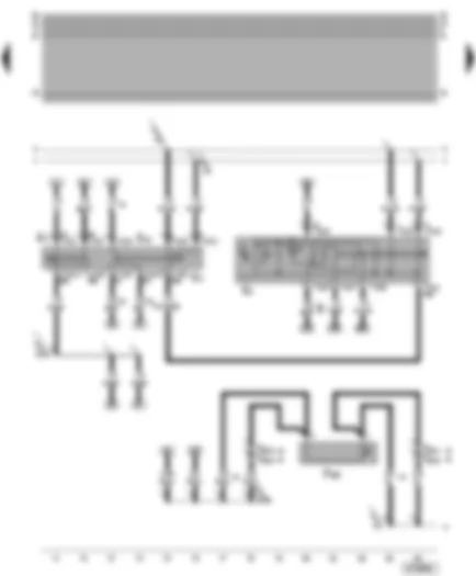 Wiring Diagram  VW NEW BEETLE 2002 - Hazard warning light switch - column switch trim - bonnet contact switch