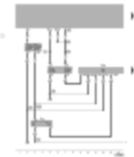Wiring Diagram  VW NEW BEETLE 2001 - Radiator fan control unit - radiator fan thermo-switch