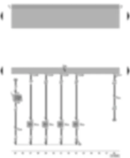 Wiring Diagram  VW NEW BEETLE 2001 - Simos control unit - injectors