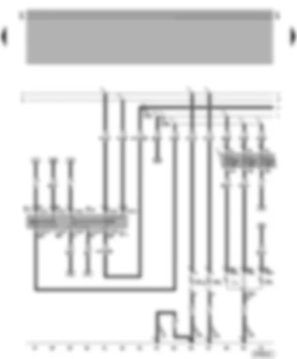 Wiring Diagram  VW NEW BEETLE 1999 - Turn signal switch - headlight dipper/flasher switch - parking light switch - front left bulbs