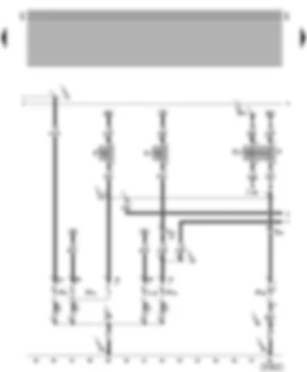 Wiring Diagram  VW NEW BEETLE 1999 - Brake light switch - brake light - rear fog light - left reversing light - left tail light