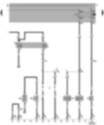 Wiring Diagram  VW NEW BEETLE 1999 - Dual tone horn - glove compartment light - number plate light