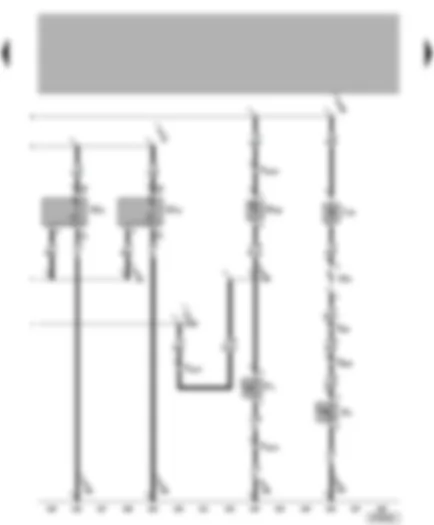 Wiring Diagram  VW NEW BEETLE 1999 - Rear right and left reading light - right door warning lamp - right door contact switch