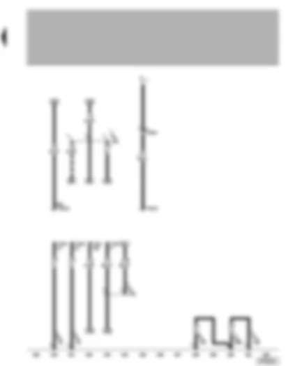 Wiring Diagram  VW NEW BEETLE 1999 - Self-diagnosis connection