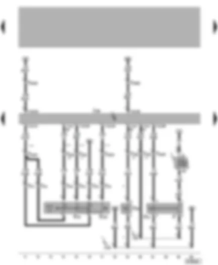 Wiring Diagram  VW NEW BEETLE 2001 - Diesel direct injection system control unit - brake light switch - brake pedal switch - cruise control system switch - clutch pedal switch