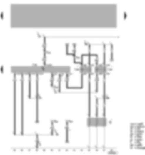 Wiring Diagram  VW NEW BEETLE 2001 - Diesel direct injection system control unit - coolant heating element