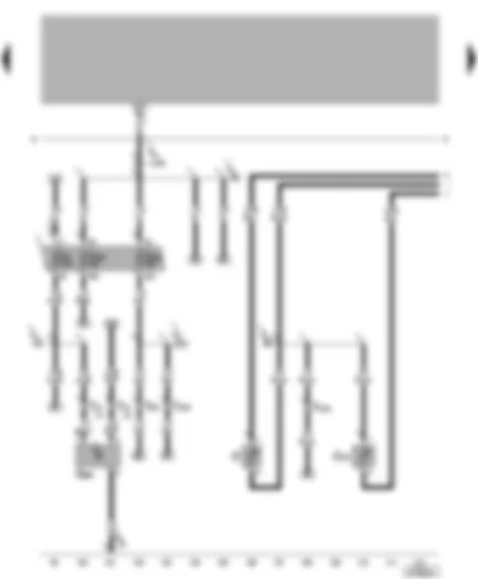 Wiring Diagram  VW NEW BEETLE 2001 - Fuel gauge sender - coolant shortage indicator sender