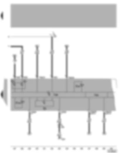 Wiring Diagram  VW NEW BEETLE 2001 - Dash panel insert - coolant temperature gauge - fuel gauge - oil level and oil temperature sender - oil level warning lamp - rev. counter