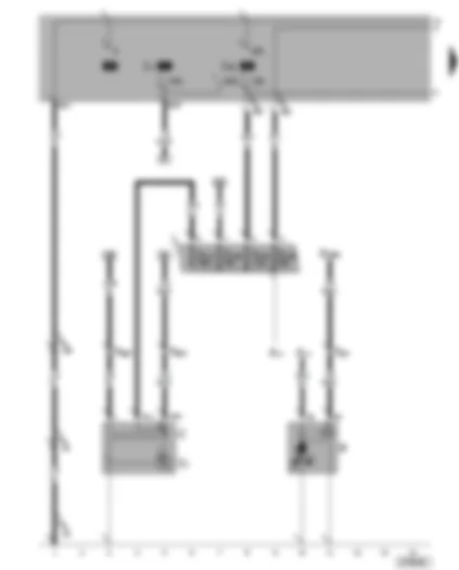 Wiring Diagram  VW NEW BEETLE 2001 - Alternator - starter - fuse holder on battery