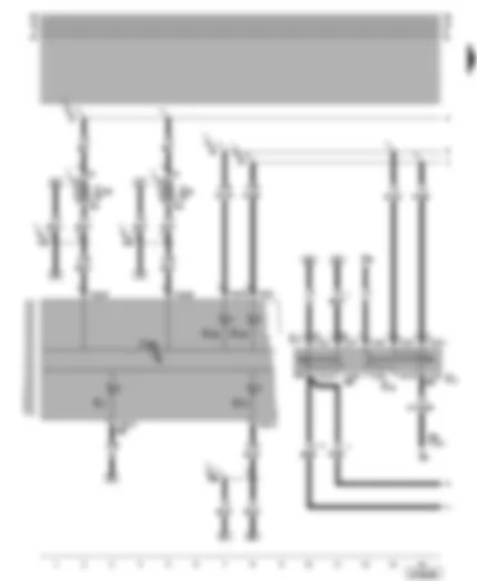 Wiring Diagram  VW NEW BEETLE 2002 - Dash panel insert - turn signal switch - headlight dipper/flasher switch - parking light switch