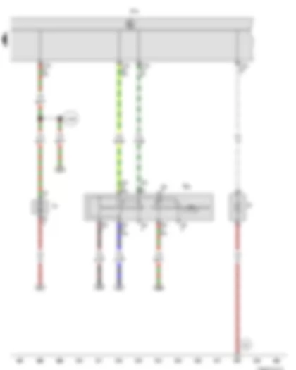 Wiring Diagram  VW NEW BORA 2012 - Intermittent wiper switch - Onboard supply control unit - Washer pump - Heated rear window