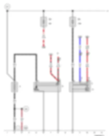 Wiring Diagram  VW NEW BORA 2009 - Battery - Starter - Alternator - Voltage regulator - Fuse 1 in fuse holder A - Fuse 7 in fuse holder A