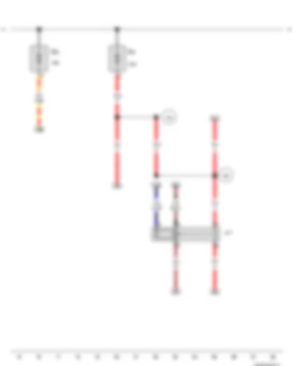 Wiring Diagram  VW NEW BORA 2009 - Terminal 30 voltage supply relay - Fuse 3 in fuse holder A - Fuse 6 in fuse holder A