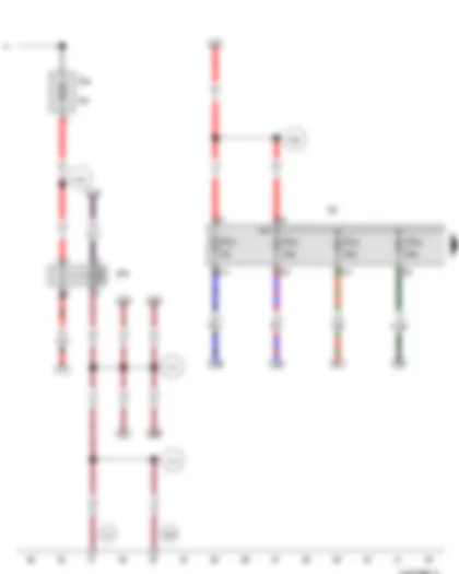 Wiring Diagram  VW NEW BORA 2008 - Terminal 50 voltage supply relay - Fuse 4 in fuse holder A - Fuse holder C