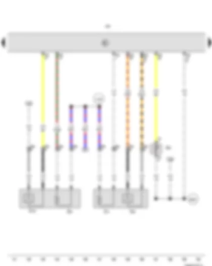 Wiring Diagram  VW NEW BORA 2009 - Lambda probe - Radiator outlet coolant temperature sender - Lambda probe after catalytic converter - Simos control unit - Lambda probe heater - Lambda probe 1 heater after catalytic converter