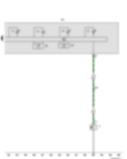 Wiring Diagram  VW NEW BORA 2008 - Oil pressure switch - Rev. counter - Speedometer - Buzzer and gong - Control unit in dash panel insert - Alternator warning lamp - Oil pressure warning lamp - Cruise control system warning lamp