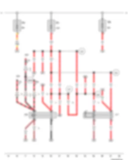 Wiring Diagram  VW NEW BORA 2015 - Terminal 30 voltage supply relay - Terminal 15 voltage supply relay - Fuse 3 in fuse holder A - Fuse 6 in fuse holder A
