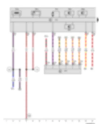 Wiring Diagram  VW NEW BORA 2012 - Onboard supply control unit - Mechatronic unit for dual clutch gearbox
