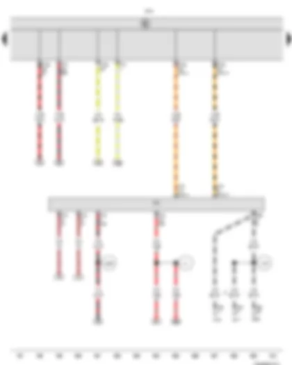 Wiring Diagram  VW NEW BORA 2013 - Onboard supply control unit - Diagnostic connection