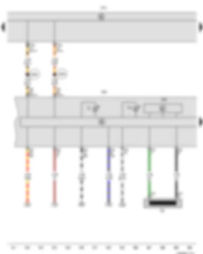 Wiring Diagram  VW NEW BORA 2014 - Immobiliser reader coil - Control unit in dash panel insert - Onboard supply control unit