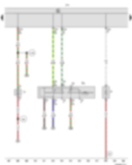 Wiring Diagram  VW NEW BORA 2014 - Intermittent wiper switch - Onboard supply control unit - Washer pump - Heated rear window