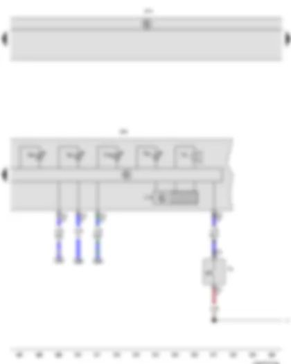 Wiring Diagram  VW NEW BORA 2015 - Handbrake warning switch - Control unit in dash panel insert - Onboard supply control unit