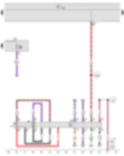 Wiring Diagram  VW NEW SAGITAR 2014 - Fuel gauge sender - Onboard supply control unit - Fuel pump control unit - Fuse holder B