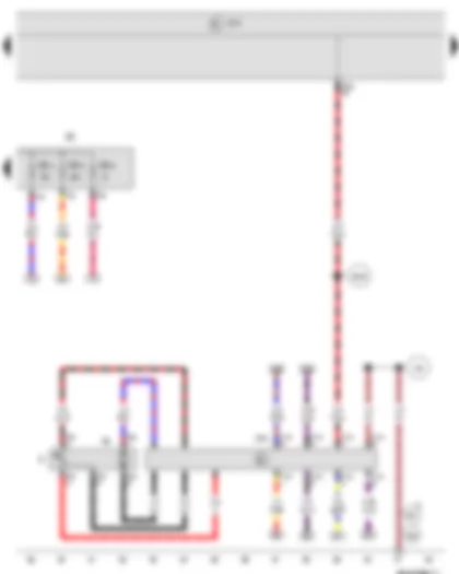 Wiring Diagram  VW NEW SAGITAR 2015 - Fuel gauge sender - Onboard supply control unit - Fuel pump control unit - Fuse holder B