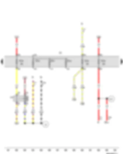 Wiring Diagram  VW NEW SAGITAR 2013 - Dipped beam relay - Fuse holder C