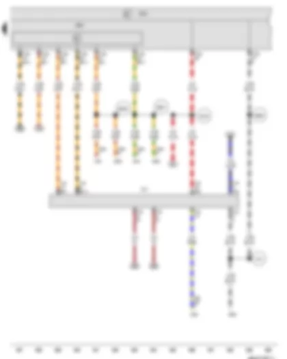 Wiring Diagram  VW NEW SAGITAR 2014 - Onboard supply control unit - Data bus diagnostic interface