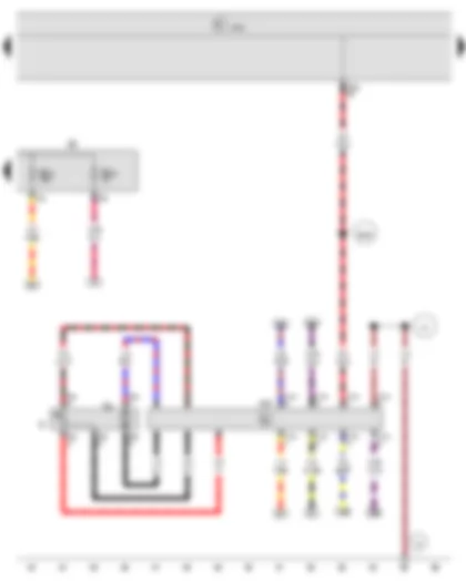 Wiring Diagram  VW NEW SAGITAR 2015 - Fuel gauge sender - Onboard supply control unit - Fuel pump control unit - Fuse holder B