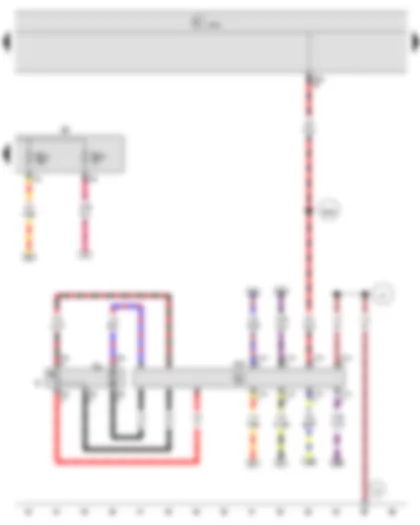 Wiring Diagram  VW NEW SAGITAR 2016 - Fuel gauge sender - Onboard supply control unit - Fuel pump control unit - Fuse holder B