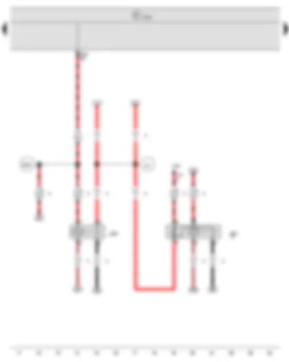 Wiring Diagram  VW NEW SAGITAR 2016 - Onboard supply control unit - Starter relay 1 - Starter relay 2