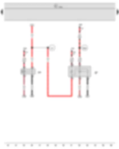 Wiring Diagram  VW NEW SAGITAR 2016 - Onboard supply control unit - Starter relay 1 - Starter relay 2