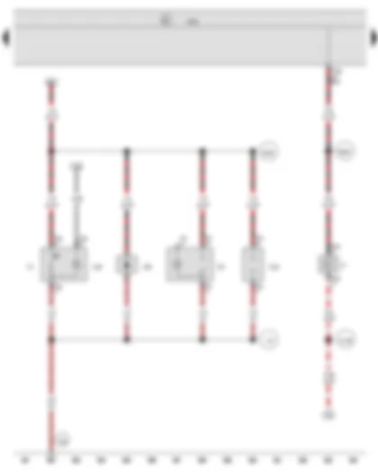 Wiring Diagram  VW NEW SAGITAR 2016 - Brake light switch - Blocking diode - Onboard supply control unit - Cigarette lighter illumination bulb - Cigarette lighter - 12 V socket - 12 V socket 2