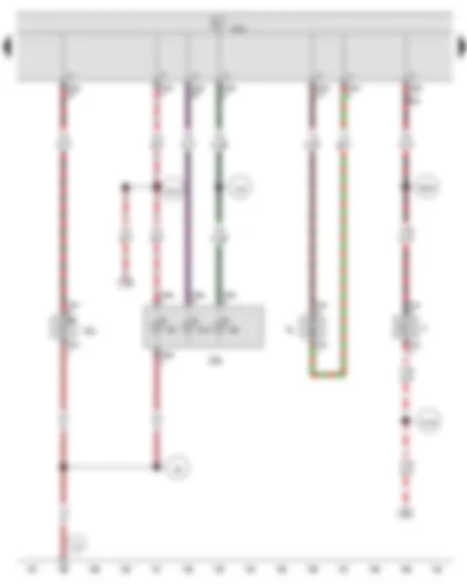 Wiring Diagram  VW NEW SAGITAR 2016 - Brake light switch - Onboard supply control unit - Right tail light - Rear right turn signal bulb - Right brake light bulb - High-level brake light bulb