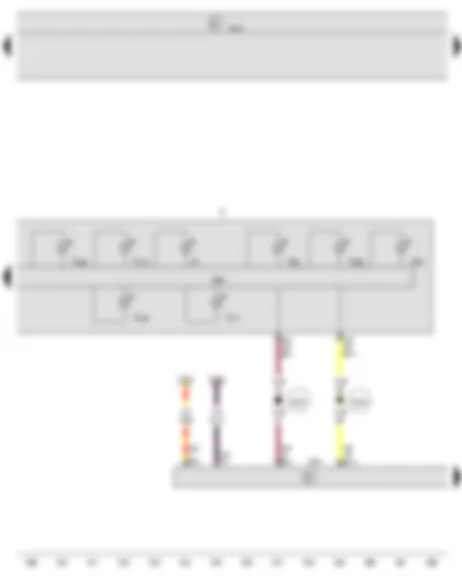 Wiring Diagram  VW NEW SAGITAR 2016 - Onboard supply control unit - Data bus diagnostic interface - Dash panel insert