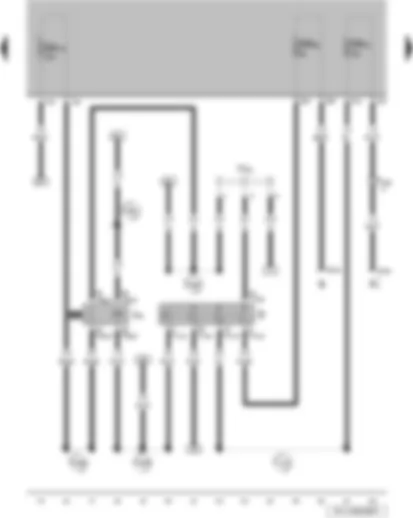 Wiring Diagram  VW PARATI 2005 - Ignition/starter switch - X-contact relief relay - terminal 30 wiring junction