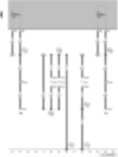 Wiring Diagram  VW PARATI 2005 - Rear fog light bulb - left fog light bulb - right fog light bulb