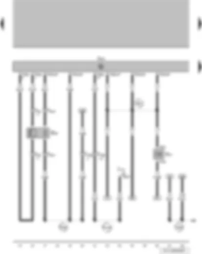 Wiring Diagram  VW PARATI 2005 - Lambda probe - engine control unit - cold start valve