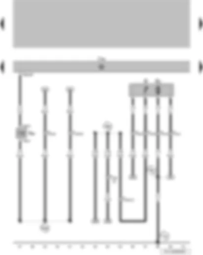 Wiring Diagram  VW PARATI 2005 - Fuel gauge sender - fuel system pressurisation pump - engine control unit - active charcoal filter system solenoid valve 1