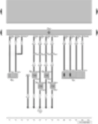 Wiring Diagram  VW PARATI 2007 - Knock sensor 1 - engine control unit - injector - cylinder 1 - injector - cylinder 2 - injector - cylinder 3 - injector - cylinder 4 - throttle valve positioner