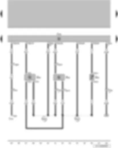 Wiring Diagram  VW PARATI 2005 - Engine speed sender - coolant temperature display sender - throttle valve potentiometer - engine control unit