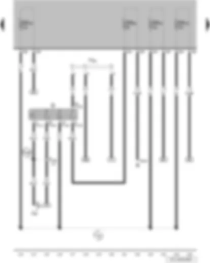 Wiring Diagram  VW PARATI 2005 - Ignition/starter switch - terminal 30 wiring junction