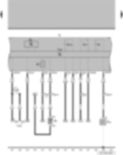 Wiring Diagram  VW PARATI 2007 - Oil pressure switch - fuel gauge - coolant temperature sender - dash panel insert - oil pressure warning lamp - rev. counter - alternator warning lamp