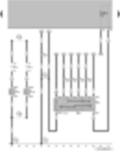 Wiring Diagram  VW PARATI 2014 - Mirror adjustment switch - mirror adjustment change-over switch - driver vanity mirror contact switch