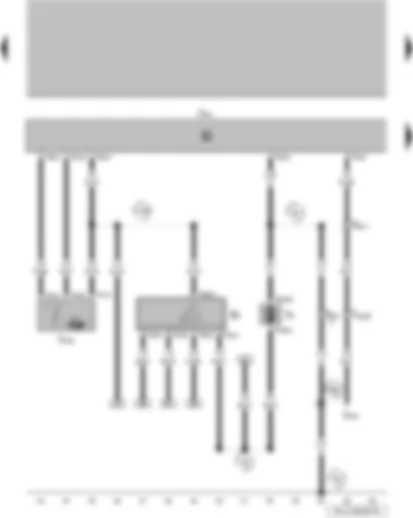 Wiring Diagram  VW PARATI 2014 - Fresh air blower switch - air conditioning system control unit - fresh air blower - fresh air and air recirculation flap control motor