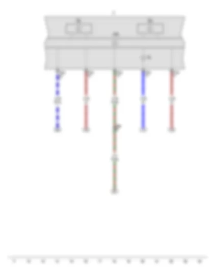 Wiring Diagram  VW PARATI 2014 - Rev. counter - Speedometer - Control unit in dash panel insert - Dash panel insert - Alternator warning lamp